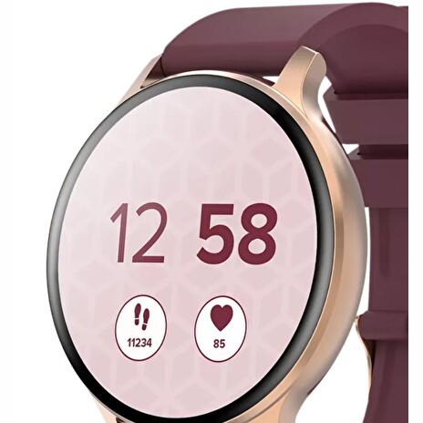 CANYON smart hodinky Badian SW-68 RUBY, 1,28" TFT displej, multi-sport, IP68, BT 5.0, Android/iOS