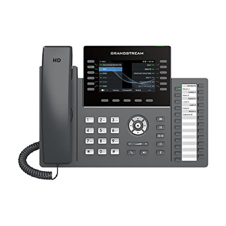 Grandstream GRP2636 SIP telefon, 4.3" TFT bar. displej, 6SIP účtů, 24 pr. tl. , 2x1Gb, WiFi, BT