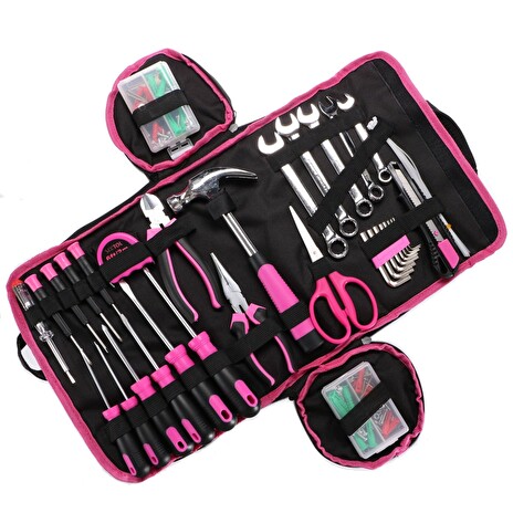 Sada nářadí Sixtol HOME PINK 120 BAG