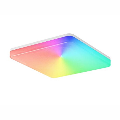 Tellur WiFi Smart LED čtvercové stropní světlo, 24W, 3000-6500K + RGB , bílé
