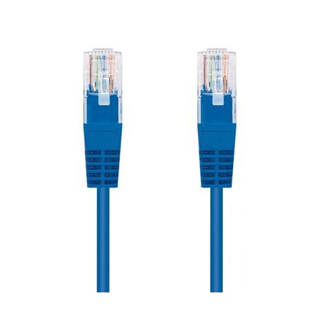 Kabel C-TECH patchcord Cat5e, UTP, modrý, 3m
