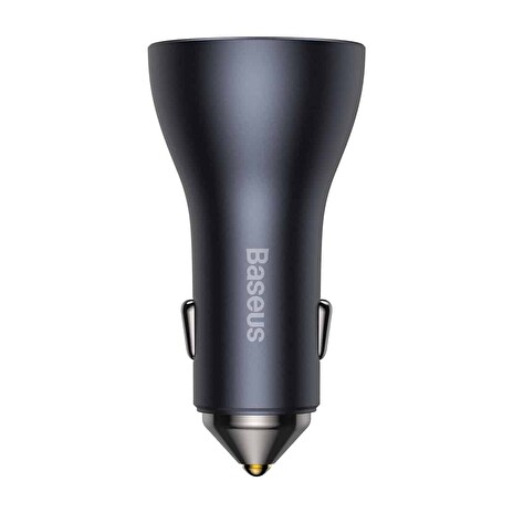 Baseus CGJP010013 Nabíječka do Auta Triple Quick Charger USB/USB-C/USB-C 65W Dark Grey