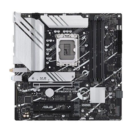ASUS PRIME B760M-A WIFI D4 / Intel B760 / LGA1700 / 4x DDR4 / 2x M.2 / DP / 2x HDMI / WIFI / mATX