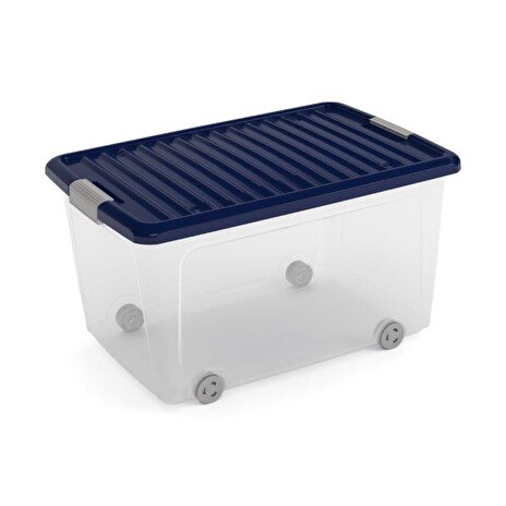 Box KIS W Box L transparentní, indigo modrá