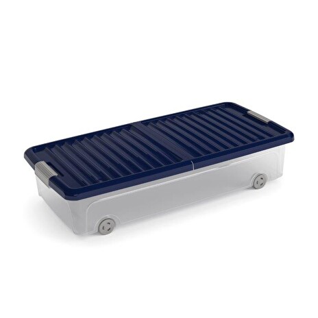 Box KIS W Box Underbed L transparentní, indigo modrá
