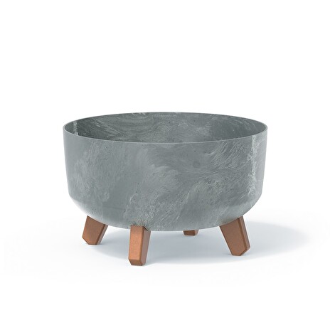 Květináč Prosperplast GRACIA LOW 28,5 cm beton effect