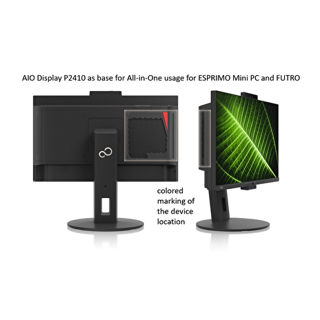 DISPLAY AiO P2410 24" FHD, DP, HDMI, 5inStand, 5ms