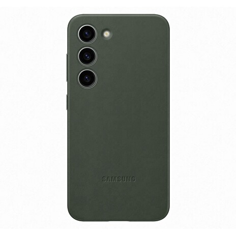 Samsung Kožený zadní kryt pro Samsung Galaxy S23+ Green