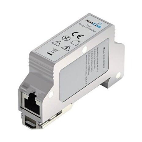 MaxLink MAXPIDIN-S bleskojistka na DIN lištu, 1Gbit, podpora PoE