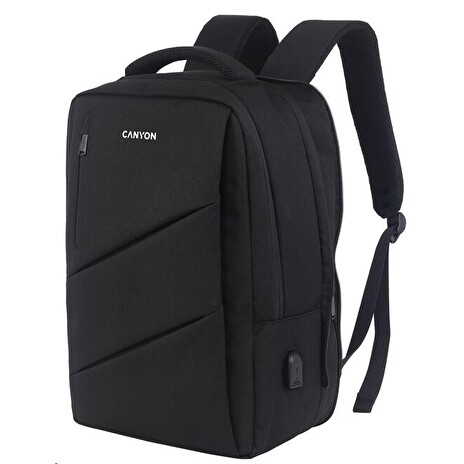 CANYON BPE-5 batoh pro 15.6" ntb, 40 x 30 x 12cm (+6cm), černý