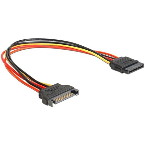 Delock prodlužovací napájecí kabel SATA 15 Pin (M) > SATA 15 Pin (F) 30 cm