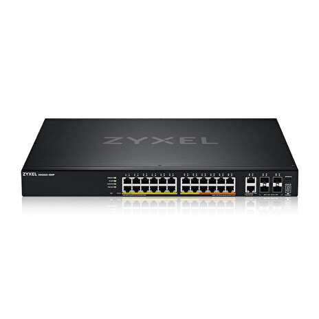 Zyxel XGS2220-30HP, L3 Access Switch, 400W PoE, 16xPoE+/10xPoE++, 24x1G RJ45 2x10mG RJ45, 4x10G SFP+ Uplink, incl. 1 yr