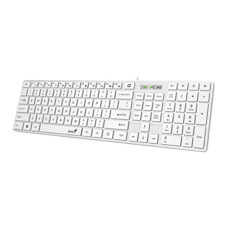 Genius SlimStar 126/Drátová USB/CZ-SK layout/Bílá