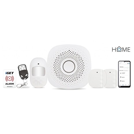 iGET HOME Alarm X1 - Inteligentní bezdrátový systém pro zabezpečení budov, ovládání pomocí Wi-Fi