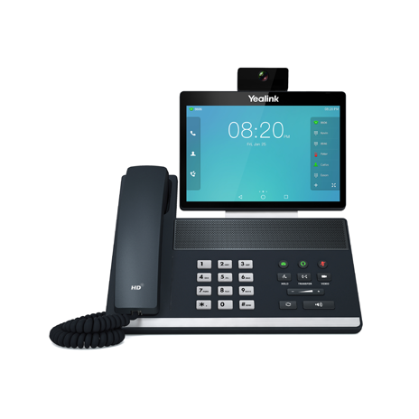 Yealink VP59 IP tel., 8" bar. LCD, 27 prog. tl., GigE, VCS