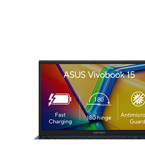 ASUS Vivobook 15 I3-1215U/8GB/512GB/Intel UMA/15.6" FHD/IPS/W11H/Modrá