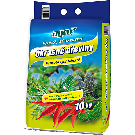 Hnojivo Agro pro okrasné dřeviny 10 kg pytel