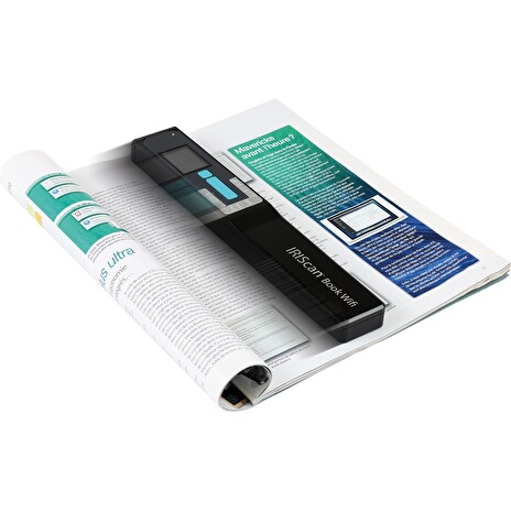 IRIScan Book 5 Wifi skener, A4, přenosný,barevný, 1200 dpi , s baterií, USB, micro SD, 1,5" display, Wifi