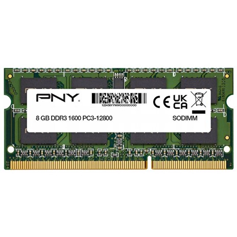 PNY 8GB DDR3 1600MHz / SO-DIMM / CL11 / 1,35V