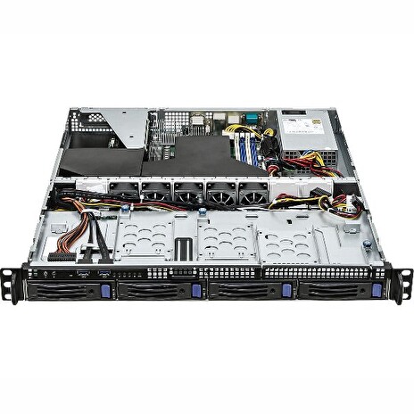 ASRock Rack 1U server AM5, B650, 4x DDR5 ECC, 4x SATA 3,5HS, M.2, PCIe4 x16, 2x 10Gb + 2x 1Gb LAN, 2x 450W, IPMI