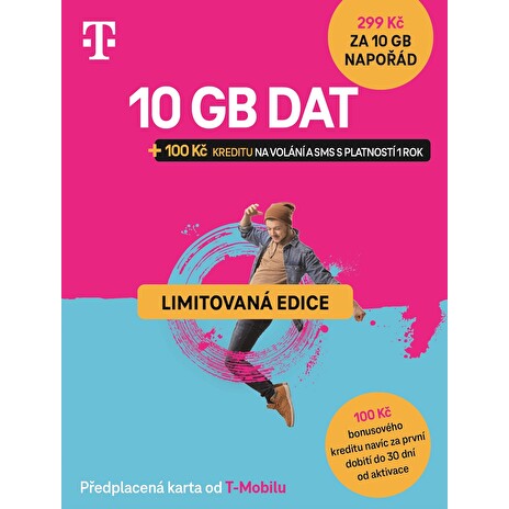 T-mobile Předplacená karta Twist s Námi 10GB + 100Kč na volání a SMS - Limitovaná edice