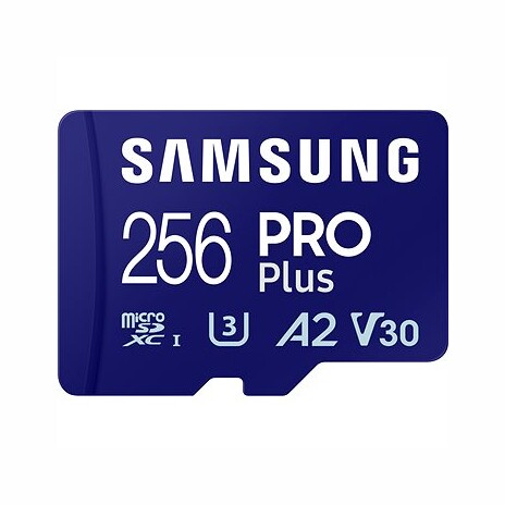 Samsung/micro SDXC/256GB/Class 10/+ Adaptér/Modrá