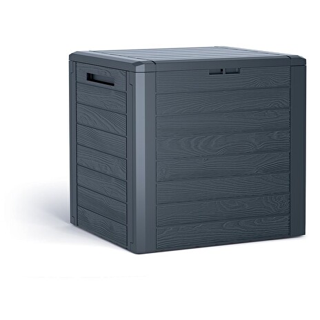 Zahradní box Prosperplast WOODEBOX antracit 140L