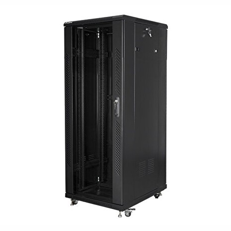 LANBERG Volně stojící skříň 19" 32U/600x800 (v rozloženém stavu) černá (RAL9004)