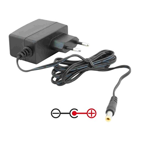 AVACOM Napájecí adaptér univerzální 12V 1A 12W konektor 5,5mm x 2,1mm plus pól uprostřed