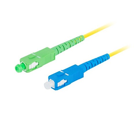 LANBERG optický patch cord SM SC/APC-SC/UPC simplex 5m LSZH G657A1 průměr 3mm, barva žlutá