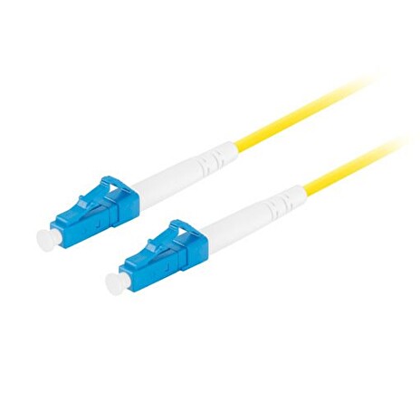 LANBERG optický patch cord SM LC/UPC-LC/UPC simplex 5m LSZH G657A1 průměr 3mm, barva žlutá