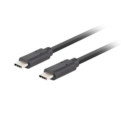 Lanberg USB-C M/M 3.1 GEN 2 kabel 0,5m 10GB/S PD100W černá
