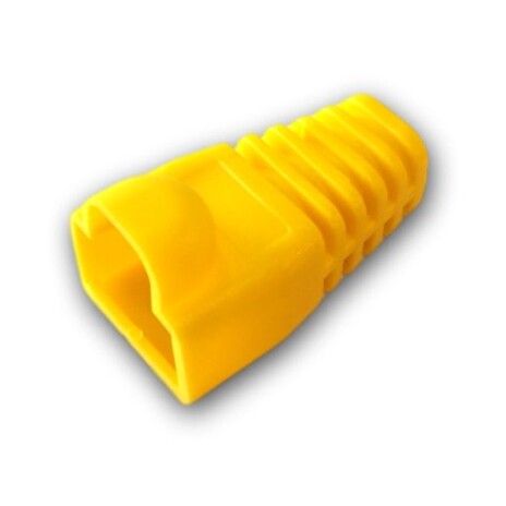 DATACOM Návlek pro plug RJ45 s bublinou žlutý (10ks)