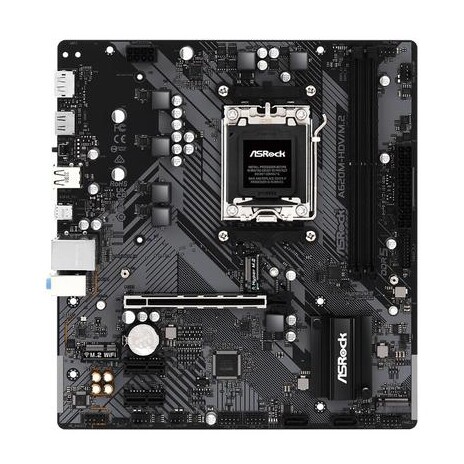 ASROCK A620M-HDV/M.2 (AM5, amd A620, 2xDDR5 5600MHz, PCIE 4.0, HDMI+DPort, 4xSATA3 +2xM.2, USB3.2 G1, GLAN, mATX)