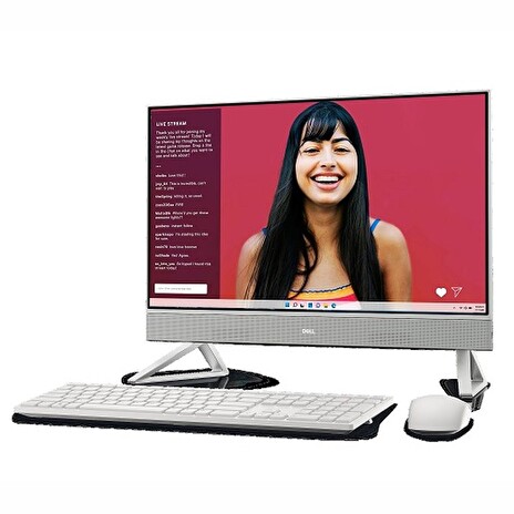 DELL Inspiron AIO 5420/i7-1355U/16GB/512GB SSD/Intel® Iris/24" FHD Touch/W11P/bílý + KM5221W