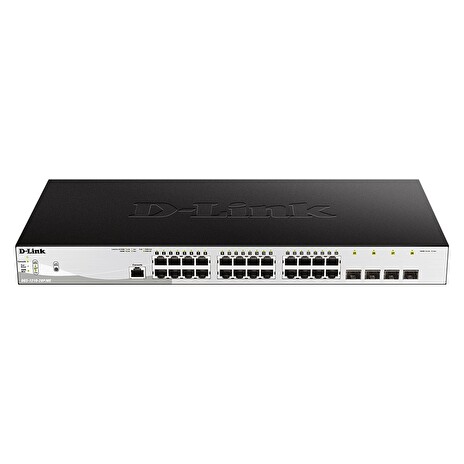 D-Link DGS-1210-28P/ME 24-Port 10/100/1000BASE-T PoE + 4-Port 1 Gbps SFP Metro Ethernet Managed Switch, 193W