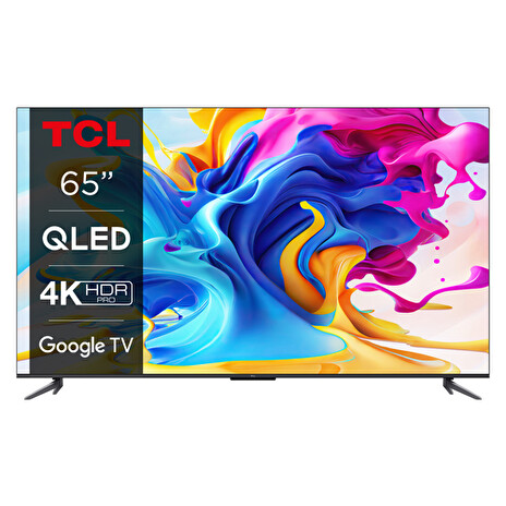 TCL 65C645 TV SMART Google TV QLED/165cm/4K UHD/3100 PPI/50Hz/Direct LED/HDR10+/Dolby Atmos/DVB-T/T2/C/S/S2/VESA