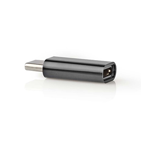 Nedis CCGB60910BK - USB-C Adaptér| USB 2.0 | USB-C™ Zástrčka | USB Micro-B Zásuvka | 480 Mbps | Kulatý | Poniklované