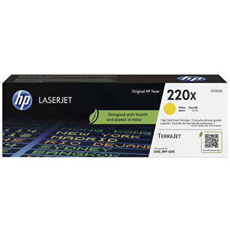 HP W2202X, yellow toner. kazeta HP LaserJet 220X