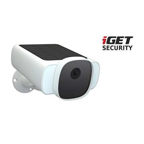 iGET SECURITY EP29 White - WiFi solární bateriová FullHD kamera, IP66, samostatná i pro alarm M5