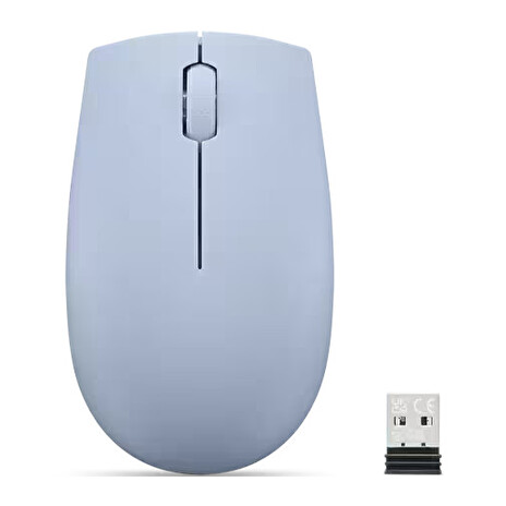 Lenovo 300/Cestovní/Optická/1 000 DPI/Bezdrátová USB/Frost Blue