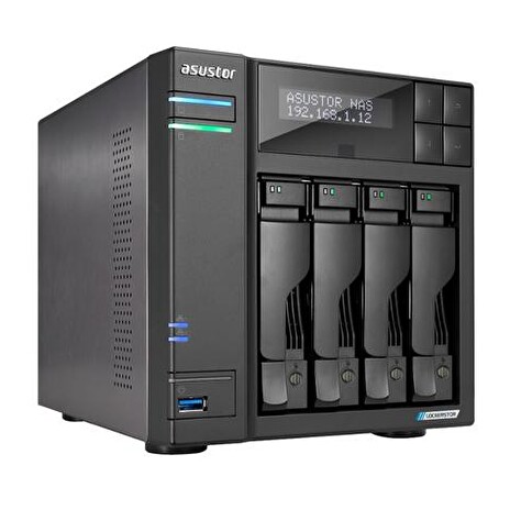 ASUSTOR LOCKERSTOR 4 Gen2 (AS6704T) datové úložiště NAS (pro 4x HDD, Celeron, 4GB DDR4, NAS)