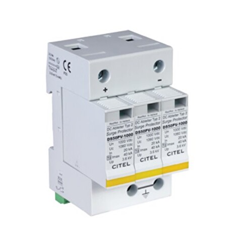Solarmi DS50PVS-1000DE svodič přepětí, 1000Vdc, CE