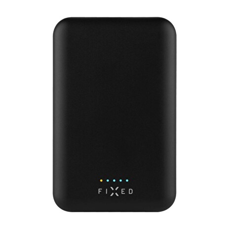Powerbanka FIXED MagZen s bezdrátovým nabíjením a podporou Magsafe, 6 000 mAh, černá