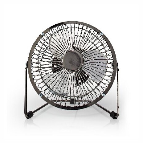 Nedis FNDK1GM15- Stolní Ventilátor | Napájení z USB | Průměr: 15 cm | 3 W | 1-Rychlostní | Šedá Gun Metal