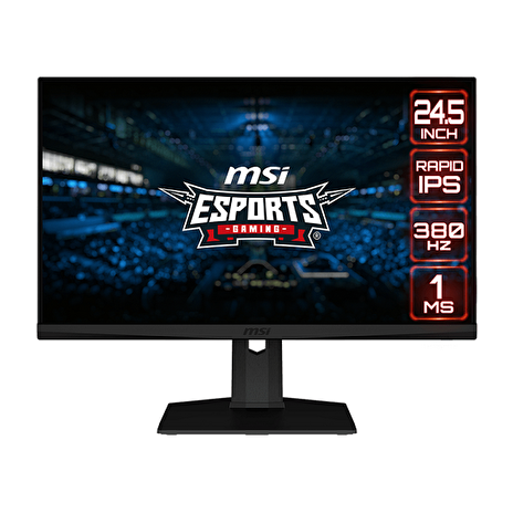 MSI/G253PF/24,5"/IPS/FHD/380Hz/1ms/Black/2R