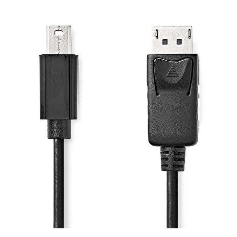 Nedis CCGL37400BK10 - Mini DisplayPort – DisplayPort Kabel | Mini DisplayPort Zástrčka - DisplayPort Zástrčka | 1 m