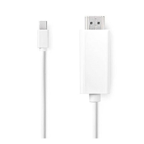 Nedis CCGL37600WT20 - Mini DisplayPort – DisplayPort Kabel | Mini DisplayPort Zástrčka - DisplayPort Zástrčka | 2 m
