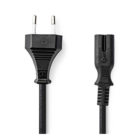 Nedis CEGL11040BK50 - Napájecí Kabel | Euro Zástrčka – IEC-320-C7 | 5 m | Černá