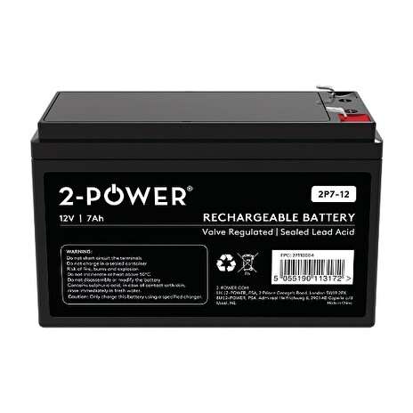 2-Power 2P12-12 12V 12Ah VRLA Baterie F2 ( Faston 250)